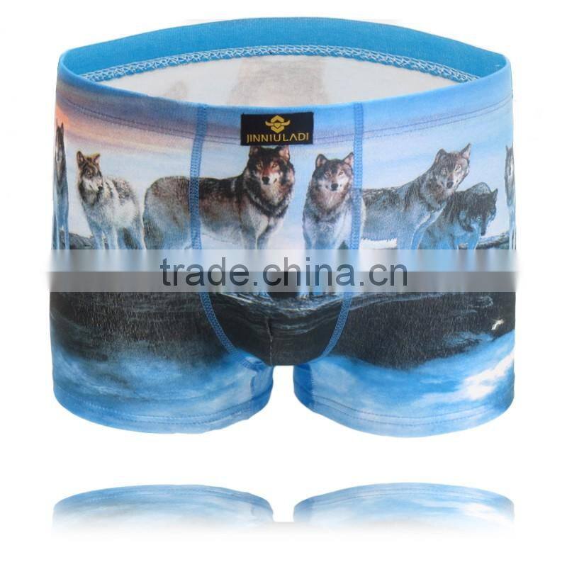 2016 New Fashion Men Brand of Superior Quality Underwear Cotton Print Classic Male Boxer