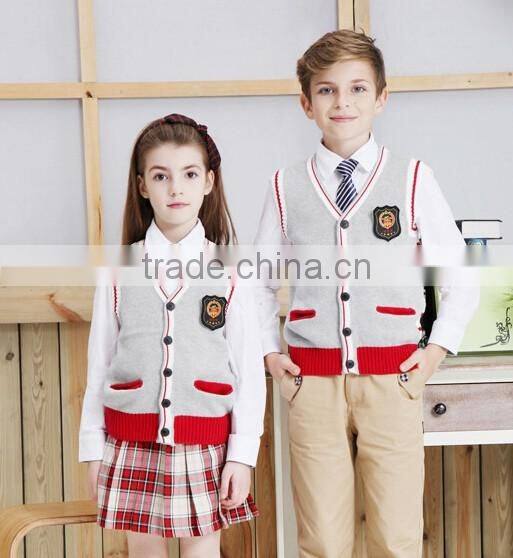 custom oem wholesale baby kids school uniform sweater