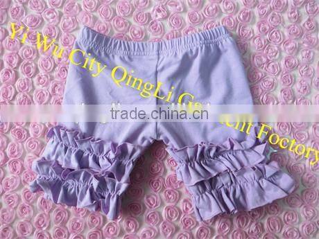 Newest Baby Double Ruffle Short Design Super Soft Cotton Kids Orange and Black Trouse Toddler Girls Halloween Outfit