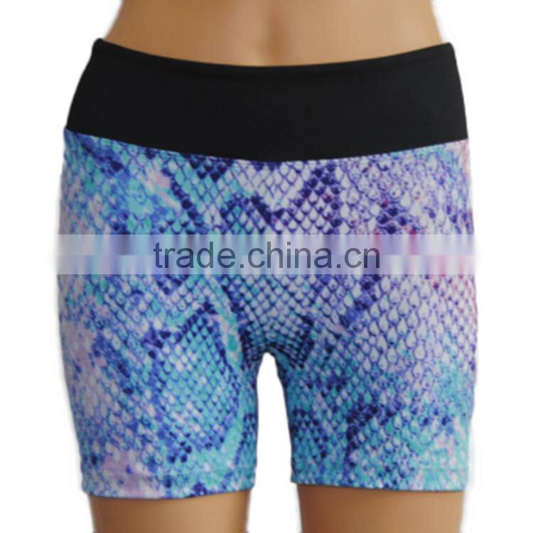 2016 Newest Yoga Shorts Design High Quality Colorful Sports Yoga Women Shorts