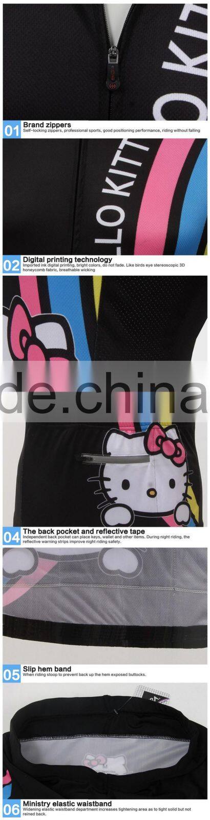 Wholesale Women sublimation cycling jersey blank cycling jerseys
