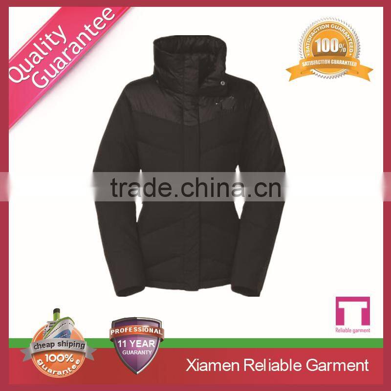 Fashion 95% goose down women thick winter wool coat