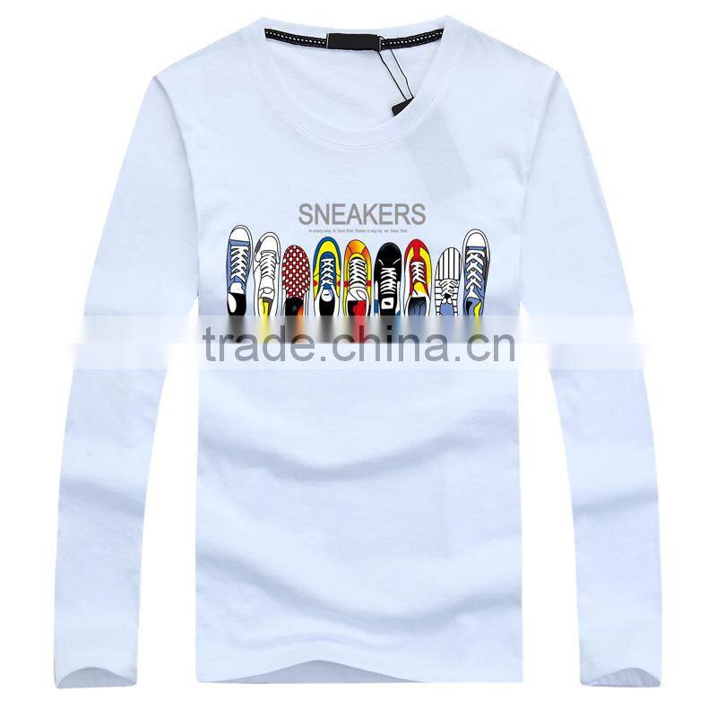 Screen printing long sleeve t shirts manufacturers china,custom 6xl long sleeve t-shirt