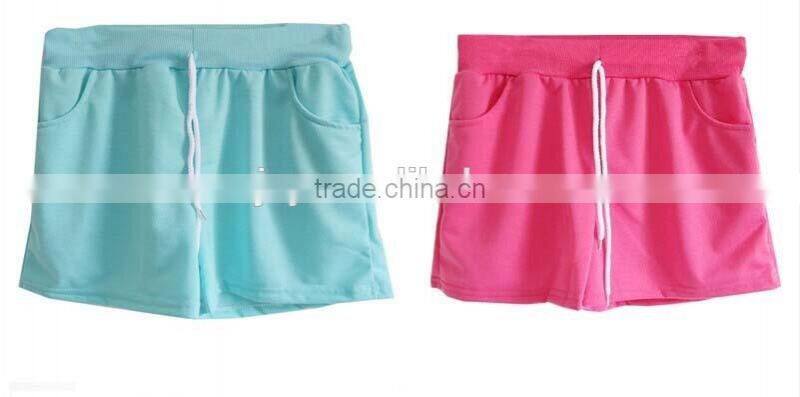 Slim grey customized sports running shorts with drawstring