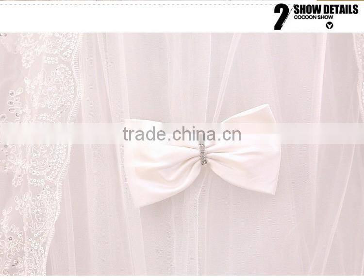Strapless white gown korean style dropped lace wedding dress patterns