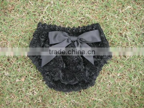 Cheap Knit Cotton Baby chiffon Ruffled Diaper Cover/PettiBloomers Kids Girls Underwear Cotton Fluffy Ruffle Cover Bloomer