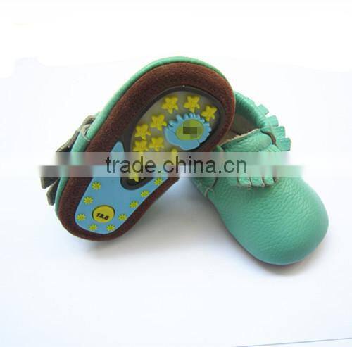 2015 baby moccasins with rubber sole shoes fashion shoes