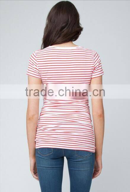 Wholesale maternity womens clothes cotton t-shirt 2017