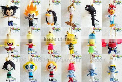 Handmade Keychains Keyrings Voodoo Doll String Accessories bag Gifts