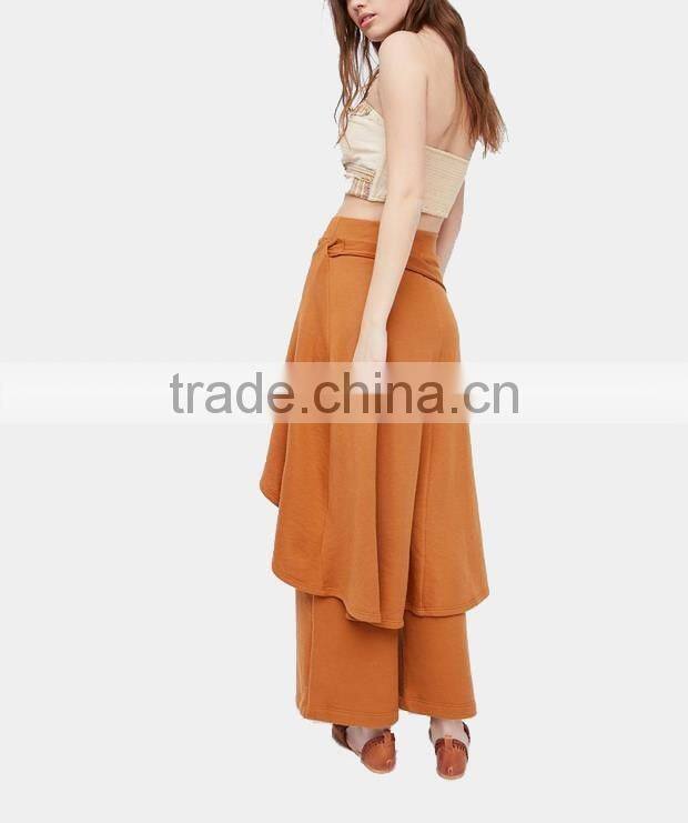 ruffles loose pants woman pants