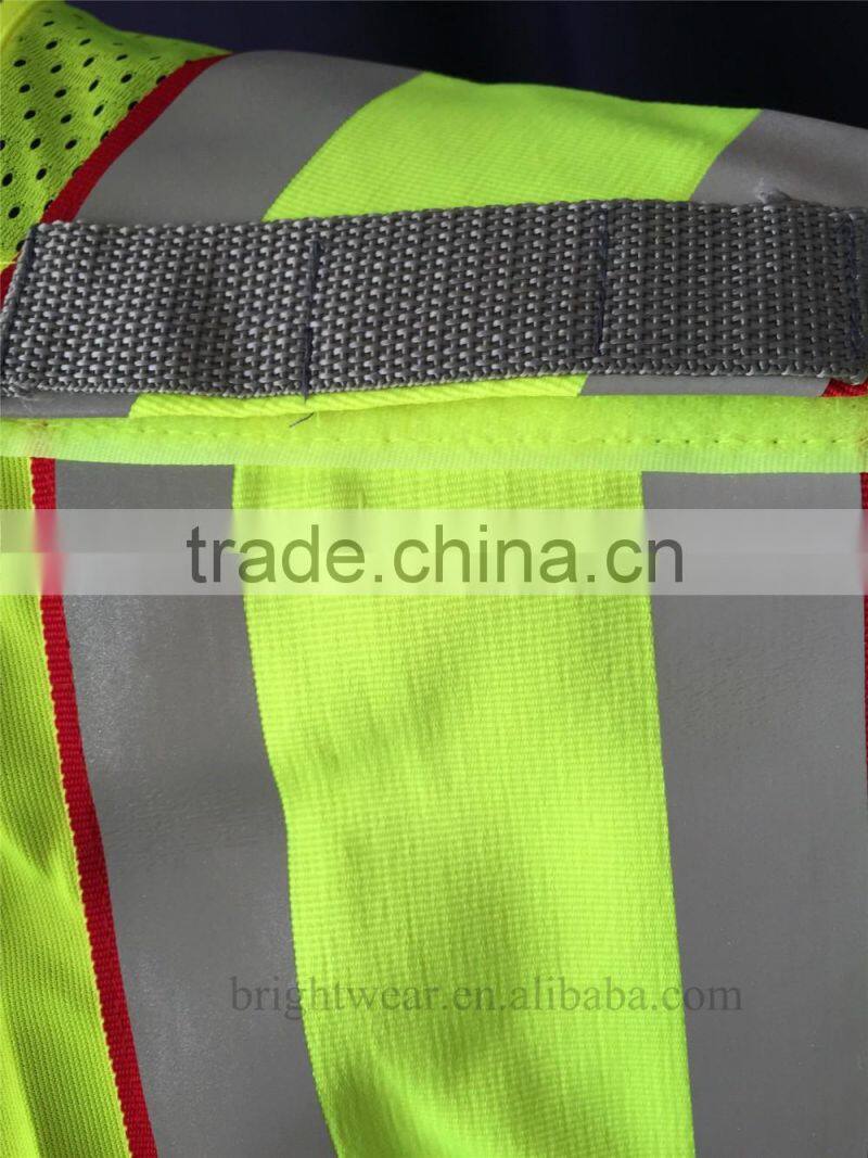 ANSI 107 public 5 point breakaway style yellow high visibility vest