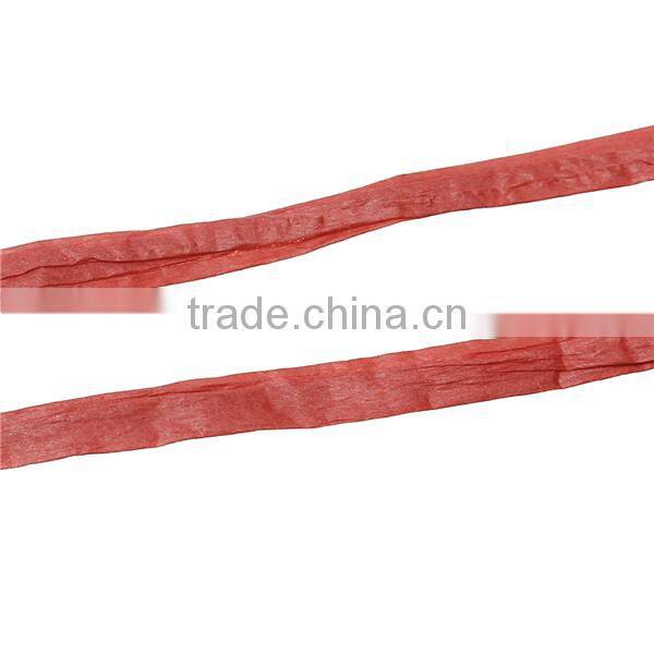 Raffia Paper Jewelry Ribbon Cord Red 0.2mm, 4.0mm-8.0mm, 2 Rolls (Approx 20 M/Roll)