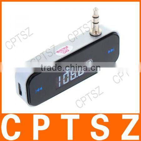 3.5mm Wireless In-car Handsfree & Fm Transmitter For Mobile Phone Audio Devices