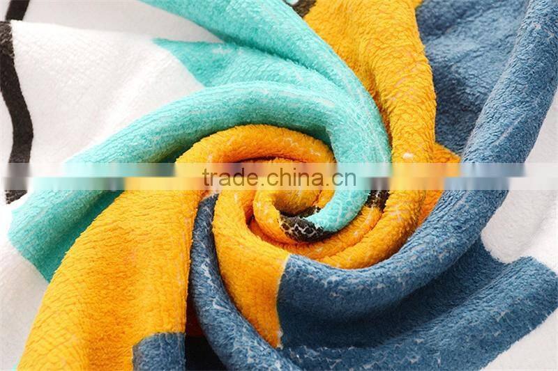 Creative beach towel round towel 150 cm thick large soft round beach towels with tassel