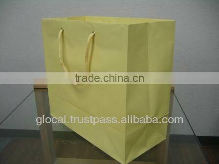 Pastel Color Gift Paper Bag Small Size STOCKLOT LOW PRICE --- Yellow --- Wholesale
