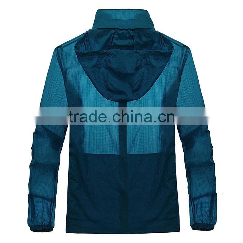 Quick Dry Hooded Lightweight Beach Windbreaker with bag