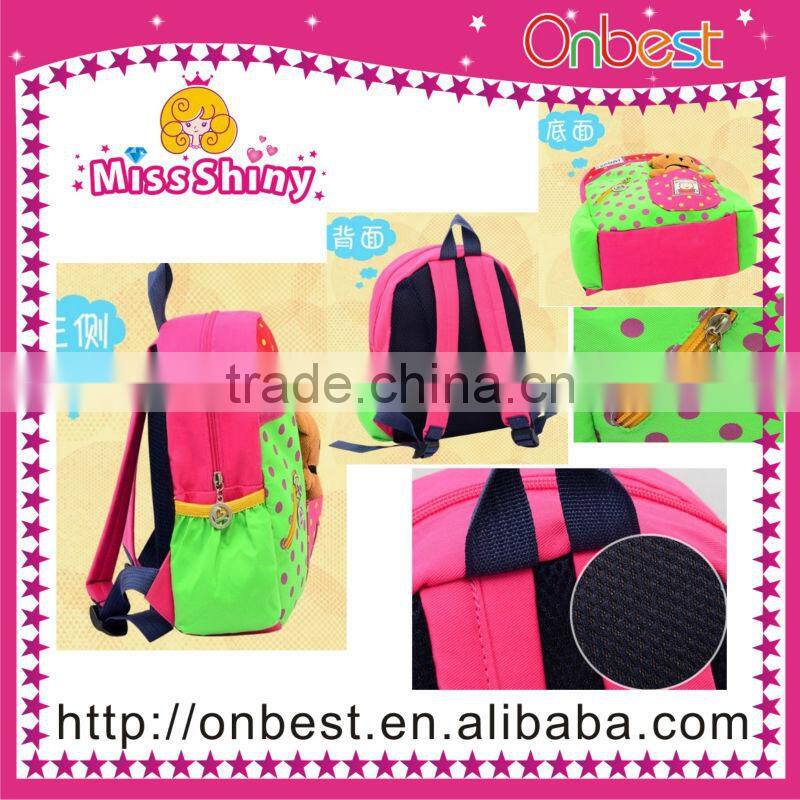 cute cartoon stuffed kids shoulder bag new school bag for children with doll cheap for sale