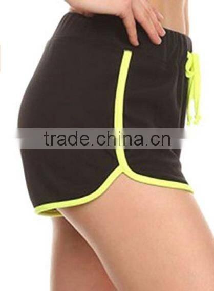 Hot Simplicity Women sports shorts Elastic Drawstring Waistband Summer Shorts
