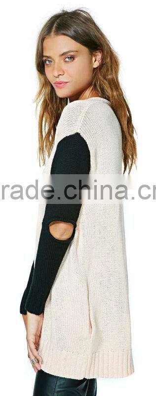 Womens Sweater Plain Knit Cardigan without buttons