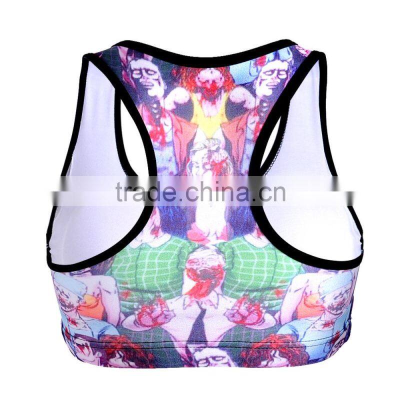 2015 Oeko Comfortable Quick Dry Breathable for women fitness wear Lady's Sports Bra S131-47