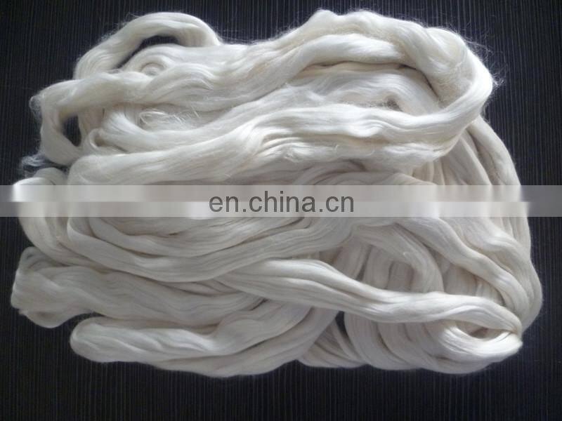 Chinese Raw tussah silk fibre manufacturer
