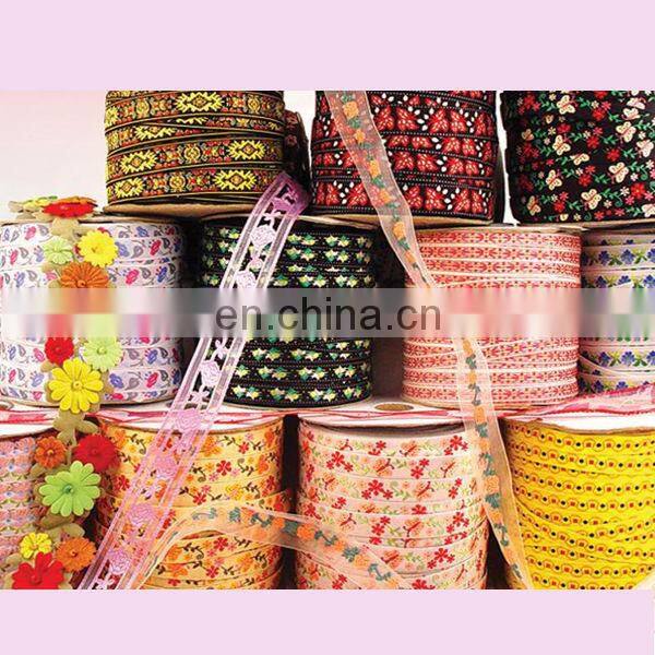 satin ribbon woven trim for adornment