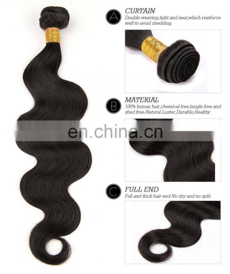 Hot sale new arrival remy hair weft with closure hair Brazilian body wave