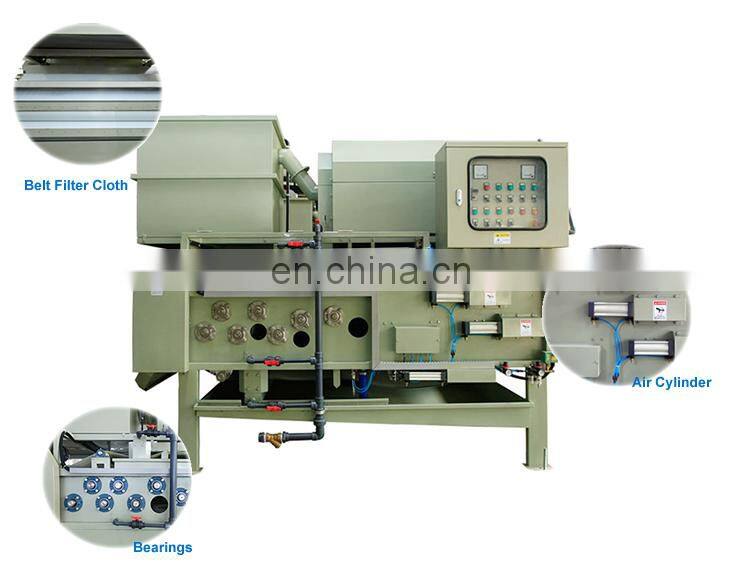 Small Belt Filter Press For Mud Slurry Dewatering