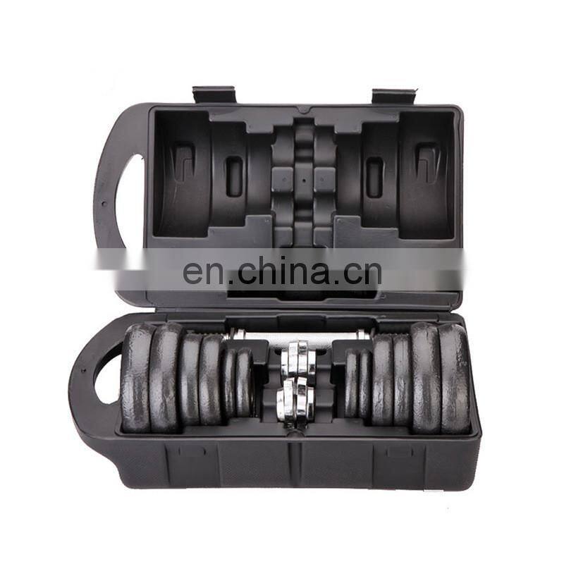 Commercial Cast Iron Paint Dumbbell Home Gym CPU 15KG Bell Set