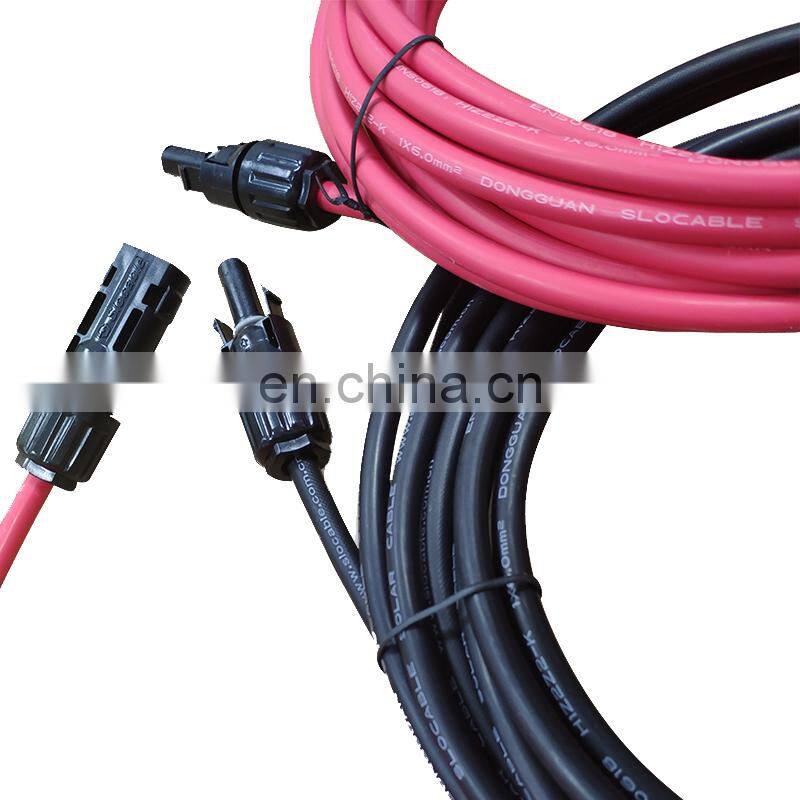 Slocable TUV approved UV Resistance 1m Premade PV Power Cable with MC Wiring Harness solar panel extension cable