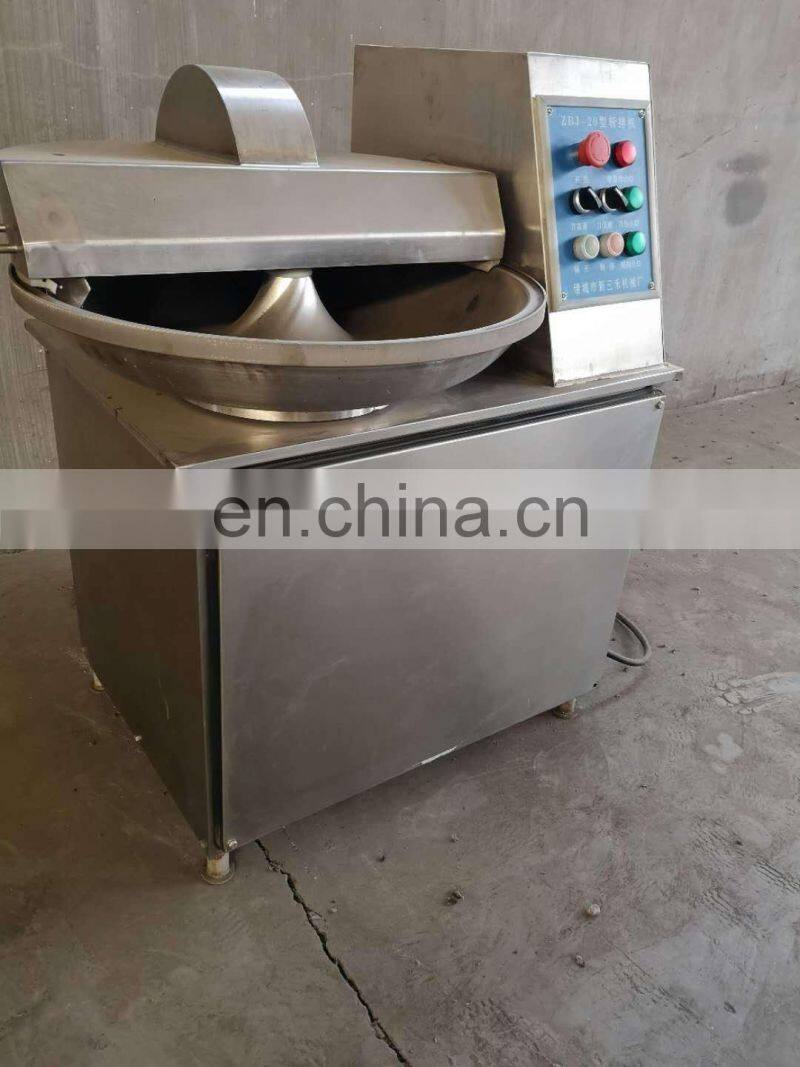 High quality stainless steel automatic vacuum bowl cutter / vacuum meat chopper mixer for sale