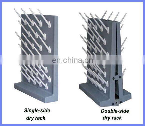 52 Holes Lab Fittings Decrease Water Single Side Test Tube Drying Rack