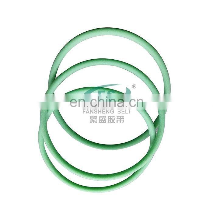 Green Orange Transparent PU round belt Polyurethane drive belt smooth and rough surface