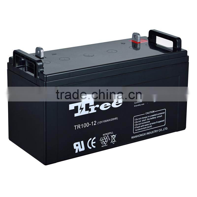 Maintenance Free vrla batteries 12v 100ah vrla ups batteries manufacturer