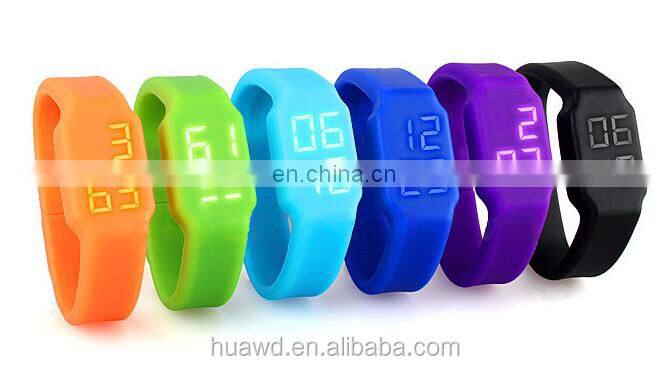 wholesale factory good quality silicon usb flash drives high speed usb flash disk with led watch for bracelet