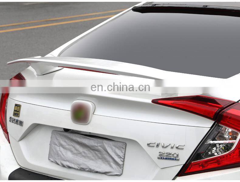 Factory forged plastic auto exterior accessories universal bumper universal trunk spoiler wing