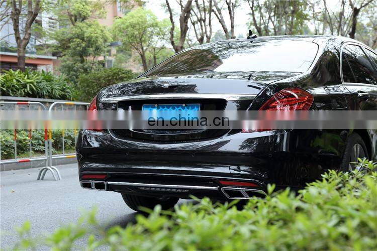 High quality Plastic material S65 style  body kit for new Mercedes Benz s class w222 front bumper rear bumper and side skirts