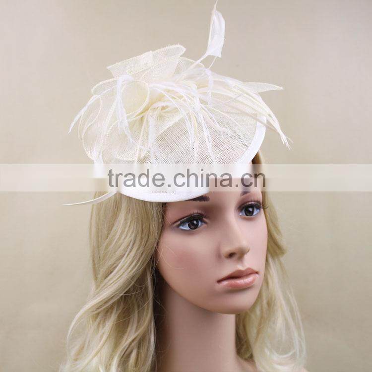 Wholesale Hairband Sinamay Base/Fascinator Base Hat For chuch/Wedding/Party