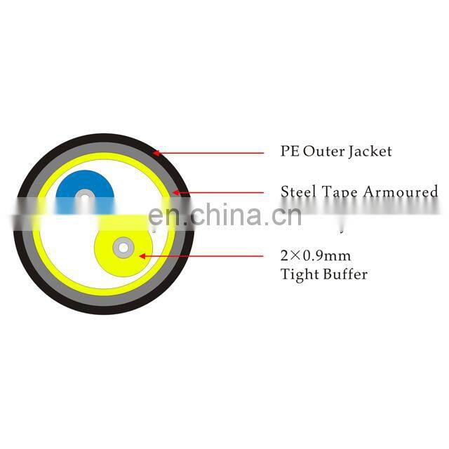 6 core single mode fiber optic cable yofc g652d fiber cable