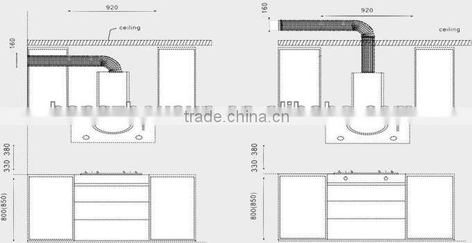 new design tempered glass cooker hood