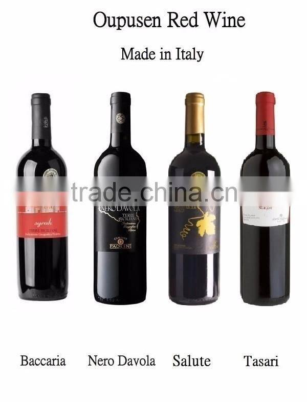 Oupusen 750 ml Salute IGP Terre Siciliane Italy white red wine