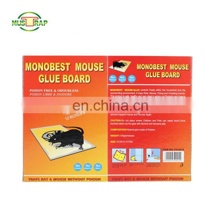 Best selling paper board mouse glue trap electronic rat trap