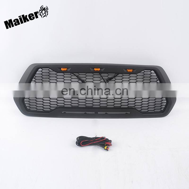 Offroad Front Grille With LED Light For Tacoma 16-18 Car Accessories Black Mesh With Light