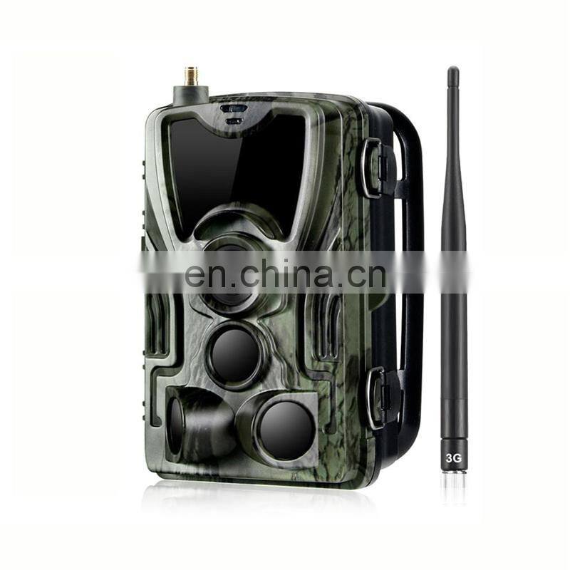IP65 Waterproof 3g mms wireless hunting camera sim card 16mp full hd outdoor infrared sensor digital hidden trial camera HC801G