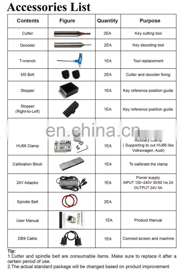 Car Automatic Key Duplicating Key Cutting Machine