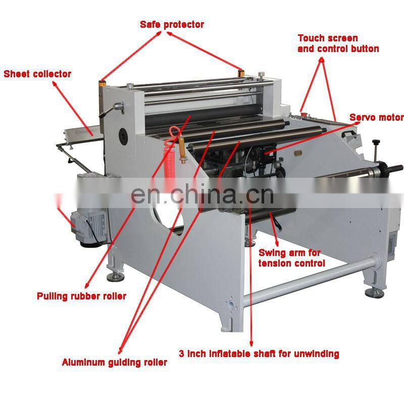 HQ500 automatic printed photo paper roll to sheet cutting machine, photographic paper cutter
