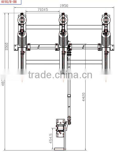 11KV-33KV high voltage disconnecting switch RH-B