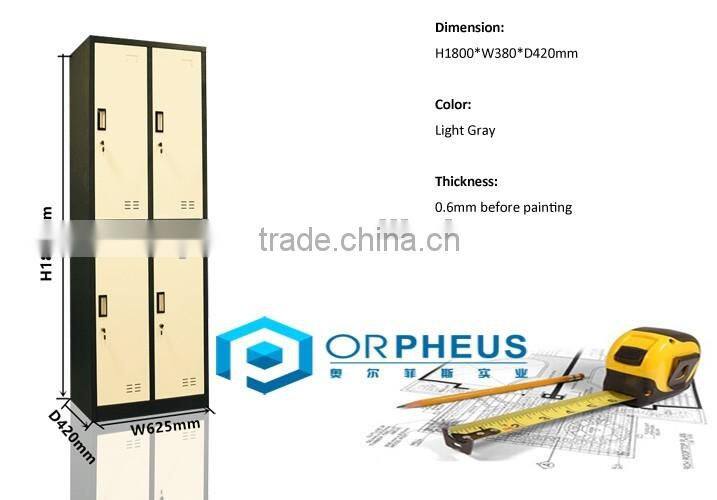 Best Selling Product Metal Furniture Bedroom 4 Section Lockers Used Bedroom