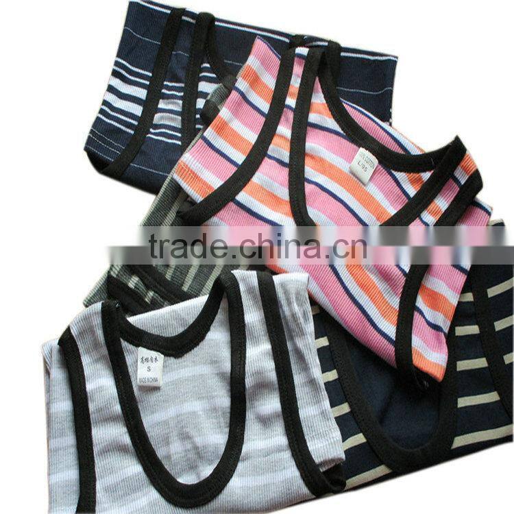 0.42USD Wholesale Stock Hot Sales Fashion Style Summer Blank Colorful Cotton Cheap Wholesale Kids Singlets/Vest ( kctbx002)