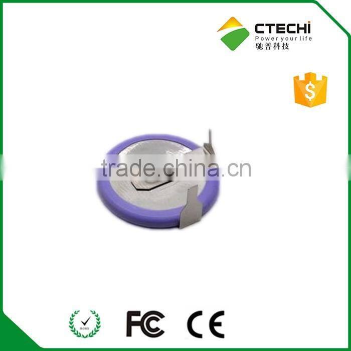 ML2020 Car key battery 3V Coin cell with solder tabs